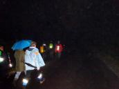  Wanderroute bei Nacht auf der L61 der Vitiser-Strae 