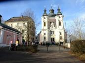 Blick zur Wallfahrtskirche "Zum gttlichen Christuskind" 