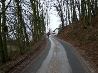  Wanderstrecke bergan auf den Haubenberg 