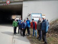  Marathonis bei der Donauuferautobahn Unterfhrung 