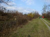  Wanderroute auf dem Begleitweg des Marchfeldkanal 