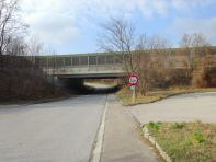 Wanderroute bei der Unterfhrung der Donauufer Autobahn