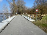 Treppelweg bei der Einmndung des Donaugraben in die Donau 