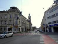 Blick in die Stockerauer Strae zur Kirche "Zum allerheiligen Sakrament" 