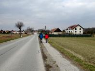 Wanderroute entlang der Leobendorfer Strae (L25) nach Unterrohrbach  