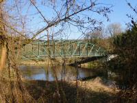 der Blick auf die Kampbrcke, errichtet im Zuge des Kamptalradweges