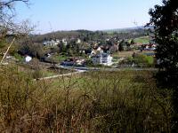 Fernblick vom Aussichtspunkt nach Plank am Kamp zum Kamptalschlssl 