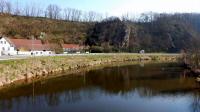  Blick auf den Kamp in Plank am Kamp flussabwrts 