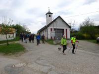 Wanderroute vorbei am neuen FF-Gebude von Schrattenthal