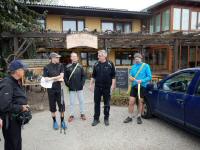 die Wf Traunstein-Salzkammergut bei der Wegbesprechung 