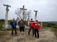 Marathonis bei der Kreuzigungsgruppe auf dem Kalvarienberg 