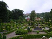  Fernblick ber den Asmild Friedhof zum Dom zu Viborg 