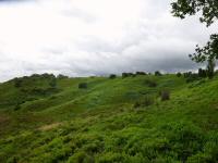  Fernblick zur Wanderstrecke auf der Anhhe 