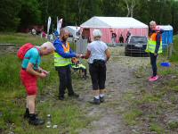  die 1. Kontrollstelle auf der langen Wanderstrecke 