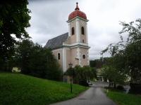 Blick zur Kath. Pfarrkirche hl. Urban in Wimberg - Pisching 