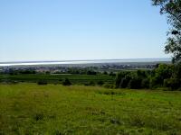 sehr schner Fernblick von der Verpflegstelle nach Jois und zum Neusiedler See 