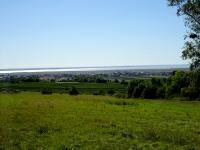 sehr schner Fernblick von der Verpflegstelle nach Jois und zum Neusiedler See 