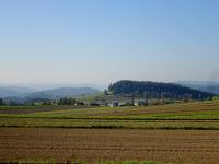 schner Fernblick zur Randsiedlung von Marbach am Walde 