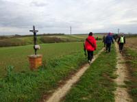  Wanderroute vorbei an einem Feldkreuz 