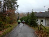  Wanderroute am Ortsbeginn von Lengenfeld 