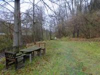  Ein einladenter Rastplatz - aber nicht bei diesem Wetter 