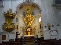  Der barocken Hochaltar in der Wallfahrtskiche Christkindl 