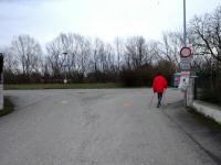  Blick zur Streckenteilung bei der Traisenpromenade 