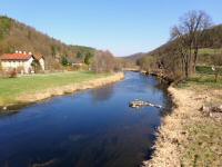  Blick von der Brcke auf den Kamp flussaufwrts 