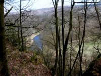  nochmals der Blick in die Tiefe zum Kampfluss 