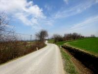 Wanderroute auf der Landstrae zurck nach Etzmannsdorf am Kamp