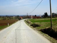 Wanderroute auf der Landstrae zurck nach Etzmannsdorf am Kamp