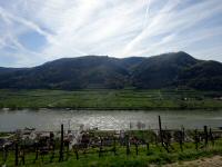 Fernblick vom 1000-Eimerberg ber die Donau zum Mhlberg mit dem "Hoher Stein" und zur "Roten Wand" 