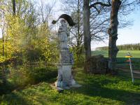 Figurenbildstock hl. Johannes Nepomuk am Ortsende von Meires 