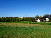 Fernblick zur Kath. Pfarrkirche von Waidhofen an der Thaya 