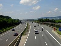  Blick auf die Autobahn A1 Richtung Linz 