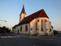 Blick zur Kath. Pfarrkirche hl. Nikolaus in Neumarkt an der Ybbs 