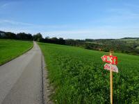  Blick auf die lange Strecke bei der Streckenteilung 