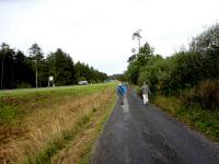 Wanderroute auf der Nebenfahrbahn der Waldviertler Strae (B2) 