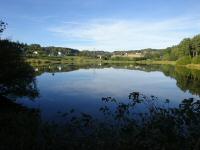 schner Blick ber den Forstteich zur Streusiedlung Josefsdorf