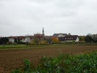 schner Fernblick zur Pfarrkirche und Schloss Gobelsburg