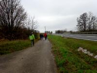  Blick auf die Wanderstrecke bei der B218 