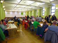  Wanderer im Zielraum - Gartenbaufachschule 