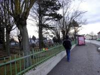 Wanderroute entlang der Goldegger Strae beim Russen Friedhof