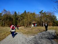 Blick auf die Wanderstrecke bei der Hubertuskapelle 