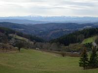 wieder der herrlicher Fernblick zum tscher und zu den Voralpen