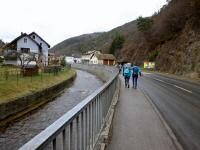 Wanderroute entlang der B216 der Weitental Strae und des Weitenbachs