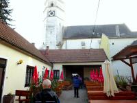 Blick in den Gastgarten vom Buschenschank Willach - kurz vor dem Start 