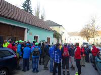  Marathonteilnehmer kurz vor dem Abmarsch 