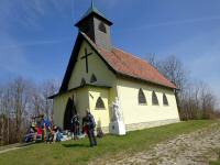 nochmals der Blick zur St. Hubertus Kapelle in Scheiblingstein 