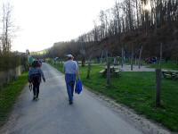 Blick auf die Wanderstrecke beim Spielplatz Kirchbach 